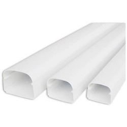 Canalplast 90A leidinggoot lengte van 2m (90 x 70 mm)