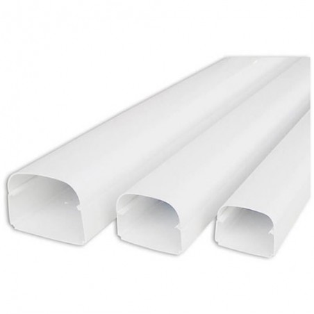 Canalplast 90A leidinggoot lengte van 2m (90 x 70 mm)