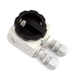 Sontheimer werkschakelaar compact 4-polig 25A IP65 + 2 M20 wartels
