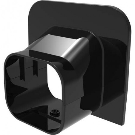 Tecnosystemi plafond/wand eindstuk Excellens zwart TA72