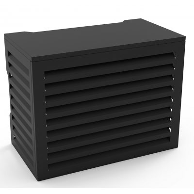 Airco Cover Omkasting 100x85x60 RAL9005 Zwart