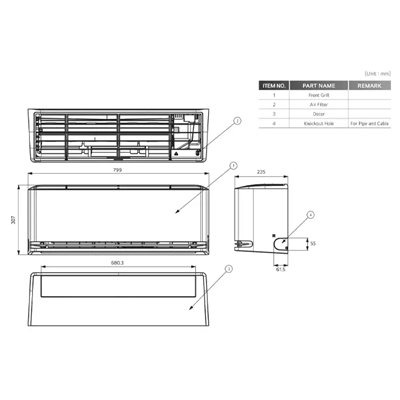 Airco Split Unit - LG Dualcool AI Air Special - vermogen 3.5 kW - incl. installatie