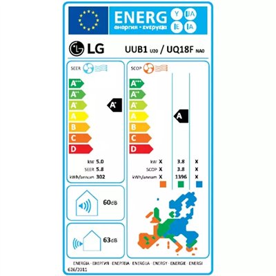 LG Console Inverter wand airco UQ09-S R32 2,5 kW set LG Console Inverter wand airco UQ09-S R32 2,5 kW set