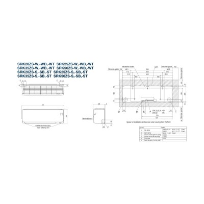Airco Multi Split - Mitsubishi Heavy industries SCM50ZSX-W + SRK20ZS-W + SRK35ZS-W - vermogen 5.0 KW - incl. installatie