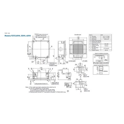 Airco Split Unit - Mitsubishi Heavy industries SRC40ZSX-W + FDTC40VH - vermogen 4.0 KW - incl. installatie
